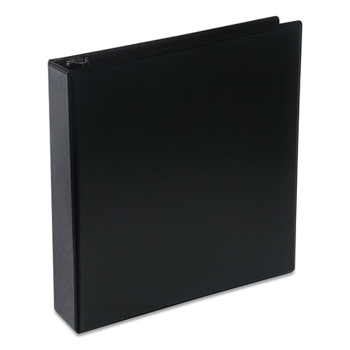 Universal® Deluxe Round Ring View Binder, 3 Rings, 2" Capacity, 11 X 8.5, Black freeshipping - TVN Wholesale