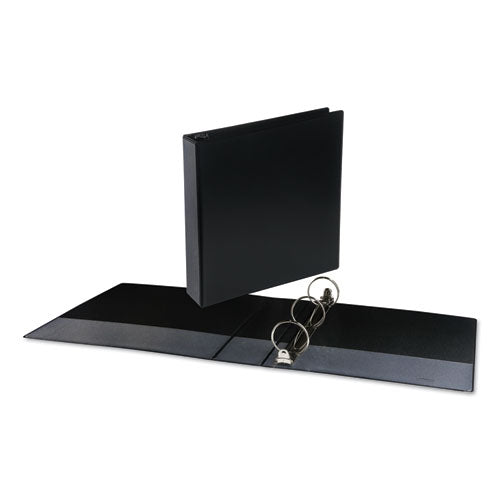 Universal® Deluxe Round Ring View Binder, 3 Rings, 2" Capacity, 11 X 8.5, Black freeshipping - TVN Wholesale
