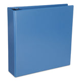 Universal® Deluxe Round Ring View Binder, 3 Rings, 2" Capacity, 11 X 8.5, Light Blue freeshipping - TVN Wholesale