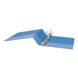 Universal® Deluxe Round Ring View Binder, 3 Rings, 3" Capacity, 11 X 8.5, Light Blue freeshipping - TVN Wholesale