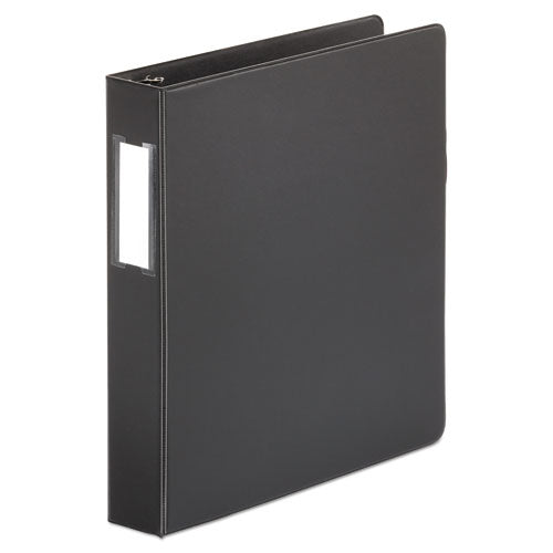 Universal® Deluxe Non-view D-ring Binder With Label Holder, 3 Rings, 1.5" Capacity, 11 X 8.5, Black freeshipping - TVN Wholesale