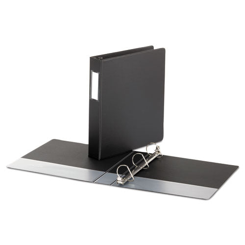 Universal® Deluxe Non-view D-ring Binder With Label Holder, 3 Rings, 1.5" Capacity, 11 X 8.5, Black freeshipping - TVN Wholesale