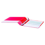 Universal® Deluxe Non-view D-ring Binder With Label Holder, 3 Rings, 1.5" Capacity, 11 X 8.5, Red freeshipping - TVN Wholesale