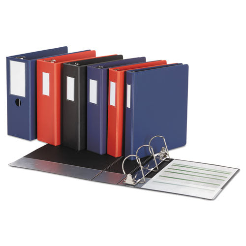 Universal® Deluxe Non-view D-ring Binder With Label Holder, 3 Rings, 1.5" Capacity, 11 X 8.5, Navy Blue freeshipping - TVN Wholesale
