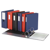 Universal® Deluxe Non-view D-ring Binder With Label Holder, 3 Rings, 1.5" Capacity, 11 X 8.5, Navy Blue freeshipping - TVN Wholesale