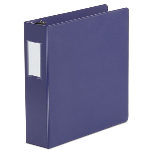Universal® Deluxe Non-view D-ring Binder With Label Holder, 3 Rings, 2" Capacity, 11 X 8.5, Navy Blue freeshipping - TVN Wholesale