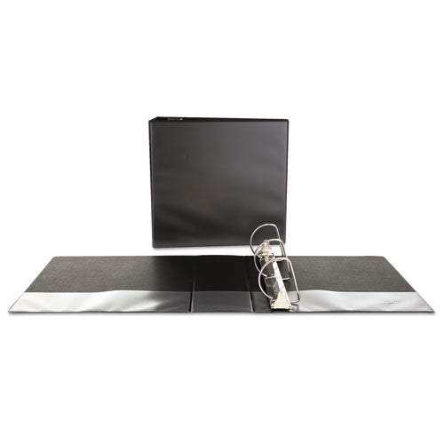 Universal® Slant-ring View Binder, 3 Rings, 4" Capacity, 11 X 8.5, Black freeshipping - TVN Wholesale