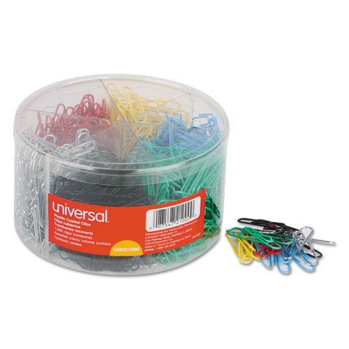Universal® Plastic-coated Paper Clips, Assorted Sizes, Silver, 1,000-pack freeshipping - TVN Wholesale