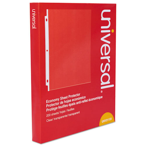 Universal® Standard Sheet Protector, Economy, 8 1-2 X 11, Clear, 200-box freeshipping - TVN Wholesale