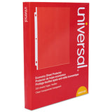Universal® Standard Sheet Protector, Economy, 8 1-2 X 11, Clear, 200-box freeshipping - TVN Wholesale
