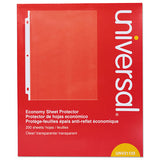 Universal® Standard Sheet Protector, Economy, 8 1-2 X 11, Clear, 200-box freeshipping - TVN Wholesale
