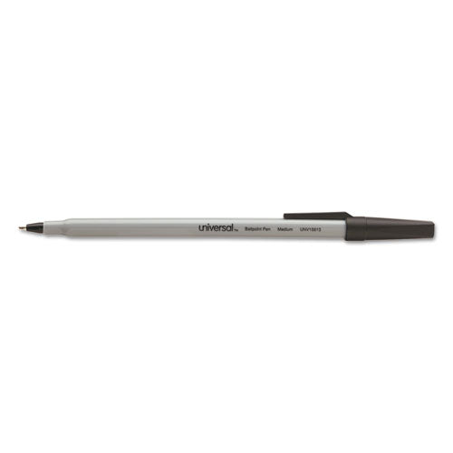 Universal™ Ballpoint Pen, Stick, Medium 1 Mm, Black Ink, Gray Barrel, Dozen freeshipping - TVN Wholesale