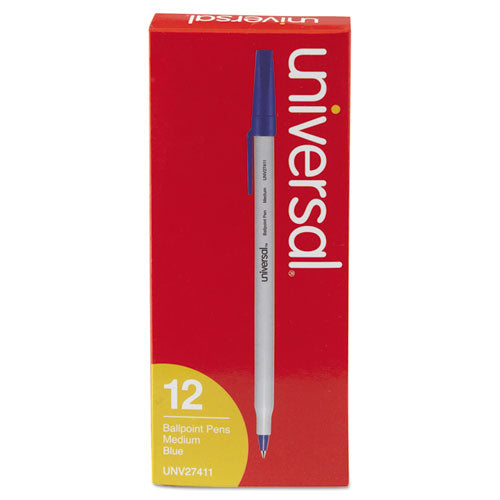 Universal™ Ballpoint Pen, Stick, Medium 1 Mm, Blue Ink, Gray Barrel, Dozen freeshipping - TVN Wholesale