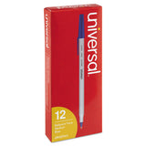 Universal™ Ballpoint Pen, Stick, Medium 1 Mm, Blue Ink, Gray Barrel, Dozen freeshipping - TVN Wholesale