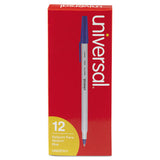 Universal™ Ballpoint Pen, Stick, Medium 1 Mm, Blue Ink, Gray Barrel, Dozen freeshipping - TVN Wholesale