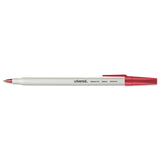 Universal™ Ballpoint Pen, Stick, Medium 1 Mm, Red Ink, Gray Barrel, Dozen freeshipping - TVN Wholesale