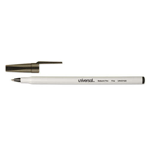 Universal™ Ballpoint Pen, Stick, Medium 1 Mm, Red Ink, Gray Barrel, Dozen freeshipping - TVN Wholesale