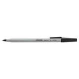 Universal™ Ballpoint Pen, Stick, Fine 0.7 Mm, Black Ink, Gray Barrel, Dozen freeshipping - TVN Wholesale