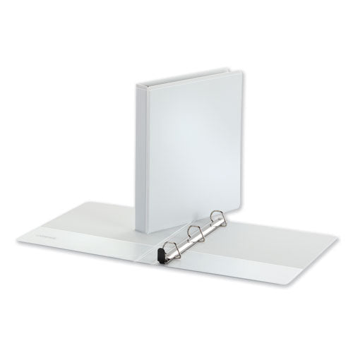 Universal® Deluxe Easy-to-open D-ring View Binder, 3 Rings, 1" Capacity, 11 X 8.5, White freeshipping - TVN Wholesale