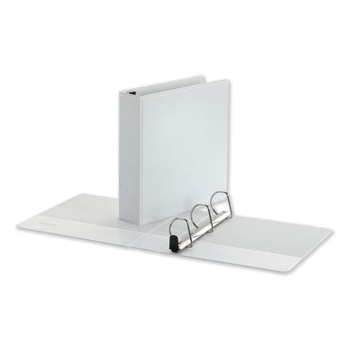 Universal® Deluxe Easy-to-open D-ring View Binder, 3 Rings, 2" Capacity, 11 X 8.5, White freeshipping - TVN Wholesale