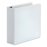 Universal® Deluxe Easy-to-open D-ring View Binder, 3 Rings, 3" Capacity, 11 X 8.5, White freeshipping - TVN Wholesale