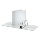 Universal® Deluxe Easy-to-open D-ring View Binder, 3 Rings, 4" Capacity, 11 X 8.5, White freeshipping - TVN Wholesale