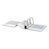 Universal® Deluxe Easy-to-open D-ring View Binder, 3 Rings, 5" Capacity, 11 X 8.5, White freeshipping - TVN Wholesale