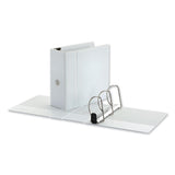 Universal® Deluxe Easy-to-open D-ring View Binder, 3 Rings, 5" Capacity, 11 X 8.5, White freeshipping - TVN Wholesale