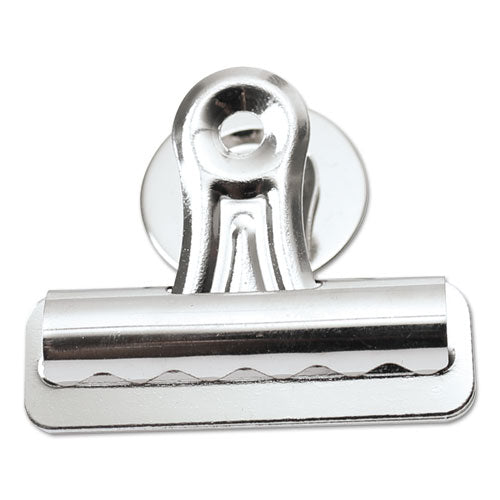 Universal® Bulldog Magnetic Clips, Medium, Nickel-plated,12-pack freeshipping - TVN Wholesale