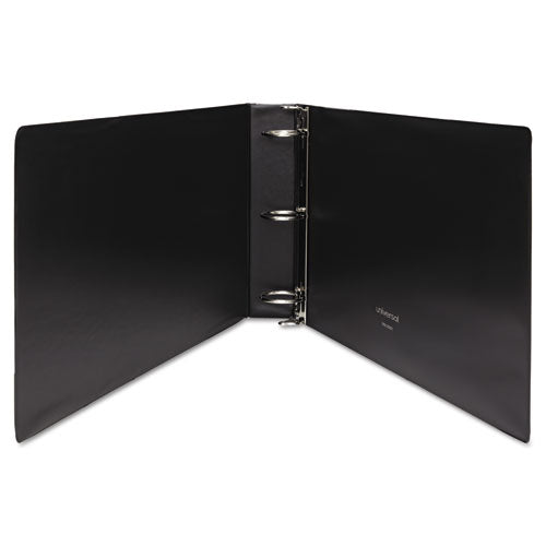 Universal® Ledger-size Round Ring Binder With Label Holder, 3 Rings, 2" Capacity, 11 X 17, Black freeshipping - TVN Wholesale