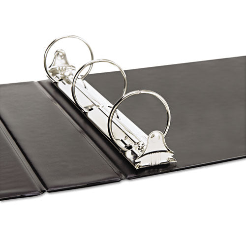 Universal® Ledger-size Round Ring Binder With Label Holder, 3 Rings, 2" Capacity, 11 X 17, Black freeshipping - TVN Wholesale