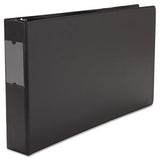 Universal® Ledger-size Round Ring Binder With Label Holder, 3 Rings, 2" Capacity, 11 X 17, Black freeshipping - TVN Wholesale