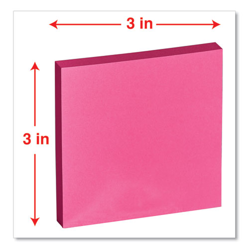 Universal® Fan-folded Self-stick Pop-up Notes, 3 X 3, Assorted Neon-yellow, 100sheet, 12-pk freeshipping - TVN Wholesale