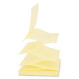 Universal® Fan-folded Self-stick Pop-up Note Pads, 3 X 3, Yellow, 100-sheet, 12-pack freeshipping - TVN Wholesale