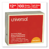 Universal® Self-stick Note Pads, 3 X 5, Yellow, 100-sheet, 12-pack freeshipping - TVN Wholesale