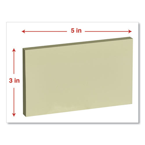 Universal® Self-stick Note Pads, 3 X 5, Yellow, 100-sheet, 12-pack freeshipping - TVN Wholesale