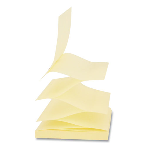 Universal® Fan-folded Self-stick Pop-up Note Pads, 3" X 3", Yellow, 90-sheet, 24-pack freeshipping - TVN Wholesale