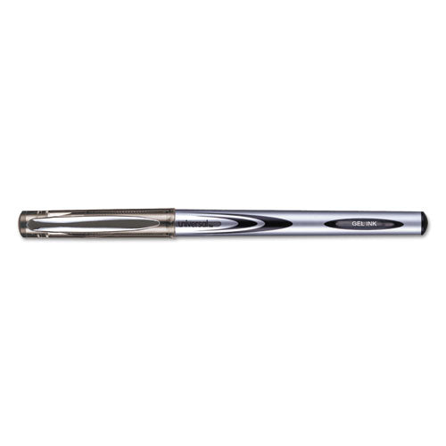 Universal™ Gel Pen, Stick, Medium 0.7 Mm, Black Ink, Silver-black Barrel, Dozen freeshipping - TVN Wholesale