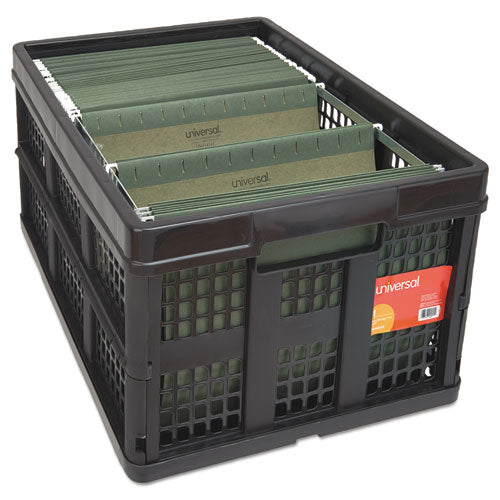Universal® Filing-storage Tote, Letter Files, 20.13" X 14.63" X 10.75", Black freeshipping - TVN Wholesale