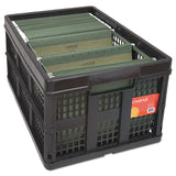 Universal® Filing-storage Tote, Letter Files, 20.13" X 14.63" X 10.75", Black freeshipping - TVN Wholesale