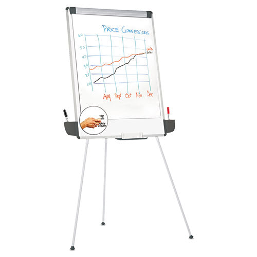Universal® Tripod-style Dry Erase Easel, Easel : 44" To 78", Board: 29" X 41", White-black freeshipping - TVN Wholesale