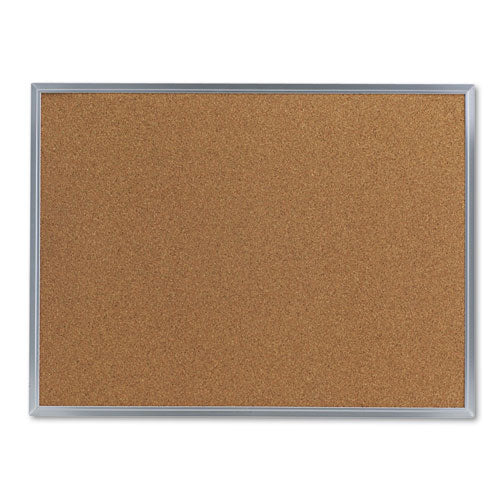 Universal® Bulletin Board, Natural Cork, 48 X 36, Satin-finished Aluminum Frame freeshipping - TVN Wholesale