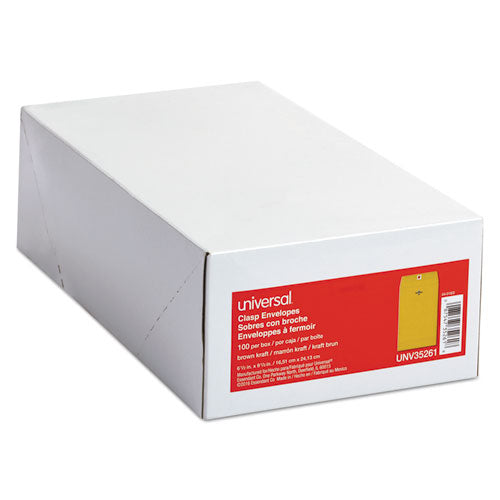 Universal® Kraft Clasp Envelope, #97, Square Flap, Clasp-gummed Closure, 10 X 13, Brown Kraft, 100-box freeshipping - TVN Wholesale