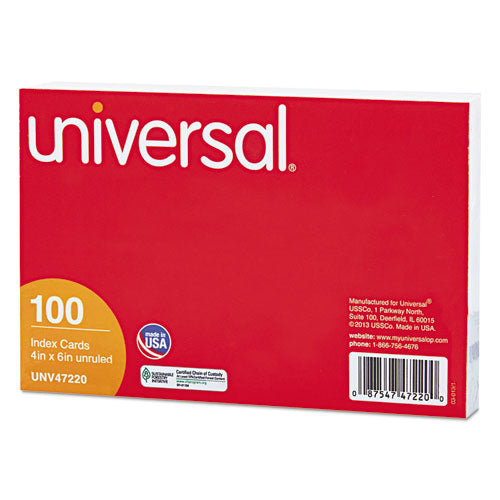 Universal® Ruled Index Cards, 5 X 8, White, 100-pack freeshipping - TVN Wholesale