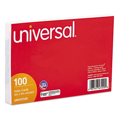 Universal® Ruled Index Cards, 5 X 8, White, 100-pack freeshipping - TVN Wholesale