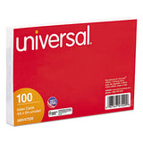 Universal® Ruled Index Cards, 5 X 8, White, 100-pack freeshipping - TVN Wholesale