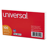 Universal® Ruled Index Cards, 5 X 8, White, 100-pack freeshipping - TVN Wholesale