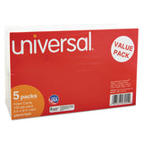 Universal® Ruled Index Cards, 5 X 8, White, 500-pack freeshipping - TVN Wholesale