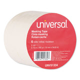 Universal® Removable General-purpose Masking Tape, 3" Core, 18 Mm X 54.8 M, Beige, 6-pack freeshipping - TVN Wholesale