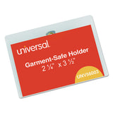 Universal® Clear Badge Holders W-garment-safe Clips, 2 1-4 X 3 1-2, White Inserts, 50-box freeshipping - TVN Wholesale
